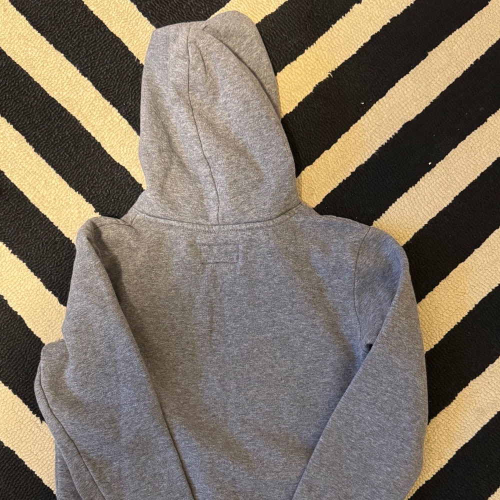 Big Boys Nike Air Jordan Gray Hoodie Hoodie Fleece Size S - Picture 4 of 4